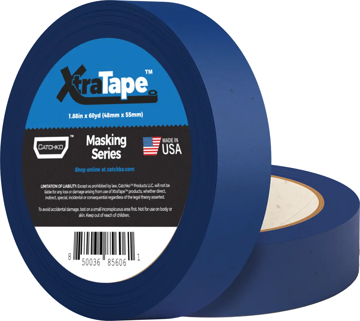 Two rollsof XtraTape masking series painter's masking tape